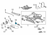 OEM 2019 Buick Regal Sportback Lumbar Switch Diagram - 84445926