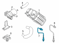 OEM Kia Carnival Sensor Assembly-Oxygen Diagram - 392103NFA0