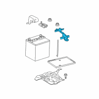 OEM 2014 Scion iQ Hold Down Clamp Diagram - 74404-74020