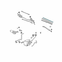 OEM 2012 Honda Civic Rubber, Blade (600Mm) Diagram - 76622-SLN-A12