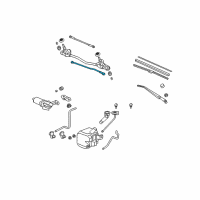 OEM 2008 Honda Fit Rod Unit B Diagram - 76550-SLN-A01