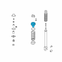 OEM 2002 Infiniti Q45 Seat-Rubber, Rear Spring Diagram - 55050-AG001