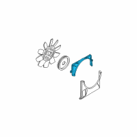 OEM 2004 Ford Explorer Upper Shroud Diagram - 4L2Z-8146-BA