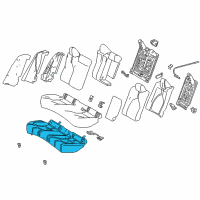 OEM 2020 Toyota Camry Seat Cushion Pad Diagram - 71503-06240