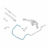 OEM 2012 Hyundai Veracruz Hose Assembly-Rear Washer Diagram - 98950-3J000