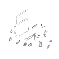 OEM Nissan Xterra Rod Assy-Outside Handle, Rear RH Diagram - 82620-7Z000