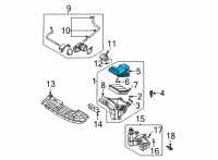 OEM 2021 Hyundai Elantra Cover-Air Cleaner Diagram - 28111-AA150