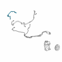 OEM 2010 Saturn Vue Pipe Asm-P/S Fluid Cooling Diagram - 25955020