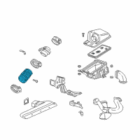 OEM 2000 Chevrolet Malibu Duct-Rear Air Intake Diagram - 24505502