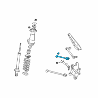 OEM 2011 Lexus IS250 Rear Upper Control Arm Assembly No.1 Diagram - 48770-30110