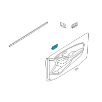 OEM 2015 Hyundai Elantra Interior Door Handle Assembly, Left Diagram - 82610-3X001-RY