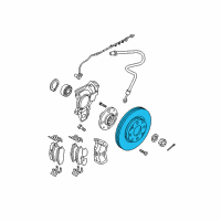 OEM 2005 Kia Spectra Disc-Front Wheel Brake Diagram - 517122F100