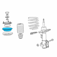 OEM 2015 Cadillac CTS Seat, Front Spring Upper Diagram - 22784574