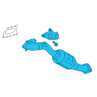 OEM 2019 Lexus IS350 Exhaust Manifold Sub-Assembly, Left Diagram - 17150-31340
