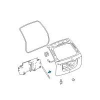 OEM 2005 Chevrolet Equinox Lift Cylinder Ball Stud Diagram - 11609629