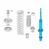 OEM 2010 Honda Accord Shock Absorber Unit, Right Front Diagram - 51611-TA0-A12