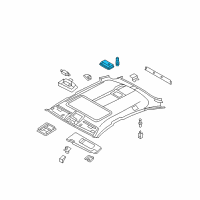 OEM 2010 BMW X6 Interior Reading Light, Rear Diagram - 63-31-9-111-012