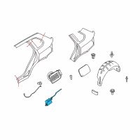 OEM 2009 BMW X5 Filler Flap Actuator Diagram - 67-11-6-985-882