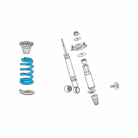 OEM Acura RL Spring, Rear Diagram - 52441-SJA-A61