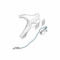 OEM 2004 Kia Spectra Catch & Cable Assembly-F Diagram - 815902F000