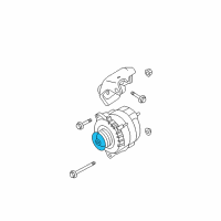 OEM 2010 Nissan Rogue Pulley-Alternator Diagram - 23151-6N20B