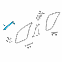 OEM 2018 Acura TLX Garnish Assembly (Sandstorm) Diagram - 84151-TZ3-A01ZA