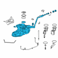 OEM 2019 Honda CR-V Set, Fuel Tank Complete Diagram - 17044-TLA-A06