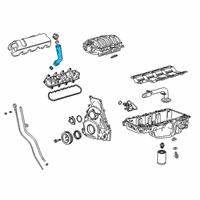 OEM 2022 Cadillac Escalade ESV Filler Tube Diagram - 55496882