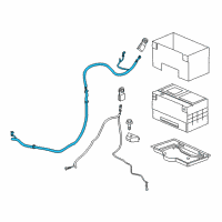 OEM Positive Cable Diagram - 12191376