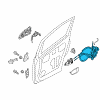 OEM Chevrolet City Express Lock Diagram - 19317553