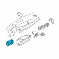 OEM 2015 BMW X1 Headlight Switch Unit Diagram - 61-31-9-169-398