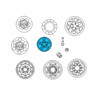 OEM Dodge Ram 1500 Van Steel Wheel Diagram - 52013323AA