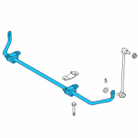 OEM BMW 640i xDrive Gran Coupe Stabilizer Front With Rubber Mounting Diagram - 31-35-7-850-119