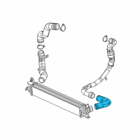 OEM 2014 Ram ProMaster 1500 Hose-Charge Air Cooler Diagram - 52014866AB