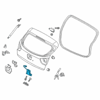 OEM 2020 Kia Rio Tail Gate Latch Assembly Diagram - 81230H8000