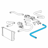 OEM 1998 BMW 540i Hose For Engine Inlet And Water Valve Diagram - 64-21-8-391-005