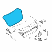 OEM 2017 Ford Special Service Police Sedan Weatherstrip Diagram - AG1Z-5443720-A