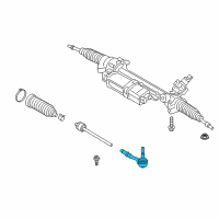 OEM BMW 330i xDrive Steering Tie Rod End Left Diagram - 32-10-6-871-889