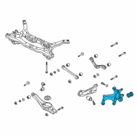 OEM 2020 Hyundai Elantra Carrier Assembly-Rear Axle, LH Diagram - 52710-F2AA0