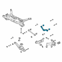 OEM 2021 Hyundai Veloster Arm Complete-Trailing, LH Diagram - 55100-F2BA0