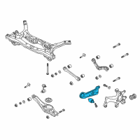 OEM 2018 Hyundai Elantra Arm Assembly-Rear Trailing Arm, LH Diagram - 55270-F2AA0