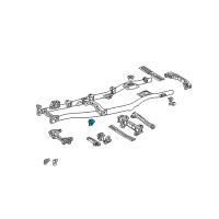 OEM 2002 Toyota Land Cruiser Engine Bracket Diagram - 51401-60050