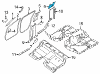 OEM 2022 Nissan Frontier GARNISH Lock Pillar, Lower LH Diagram - 76937-9BM0B