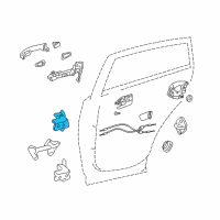 OEM 2016 Toyota Corolla Upper Hinge Diagram - 68750-06010