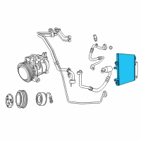 OEM 2013 Jeep Compass Cooler-CONDENSER And Trans Cooler Diagram - 68078975AB