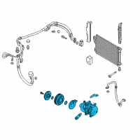 OEM 2012 Hyundai Tucson Compressor Assembly Diagram - 97701-2S500