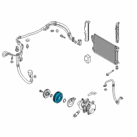 OEM 2014 Hyundai Tucson PULLEY Assembly-Air Conditioning Compressor Diagram - 97643-2S500