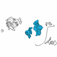 OEM 2018 BMW X3 Coolant Pump Diagram - 11-51-7-644-809