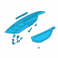 OEM Buick Tail Lamp Assembly Diagram - 39077220