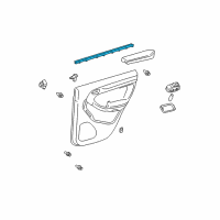 OEM 2008 Toyota 4Runner Belt Weatherstrip Diagram - 68174-35030